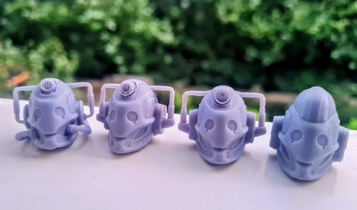 Printed cyberman heads for - cyberman,