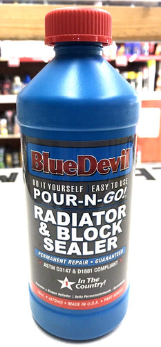Blue devil pour - devil, radiator