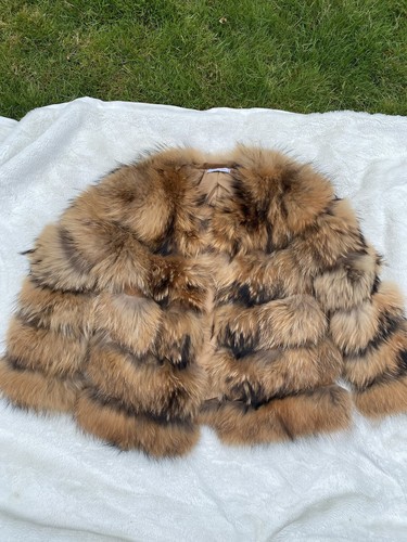 Real raccoon fur coat - real,