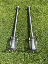 Pair of Outdoor Bollard Light Stainless Steel 1000mm Driveway Lamp Post Lights