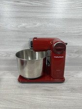 Morphy Richards Accents Red Folding Stand Mixer 6 Speed MISSING WHISKS