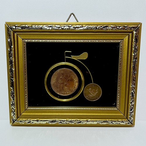 Penny farthing art frame - art,