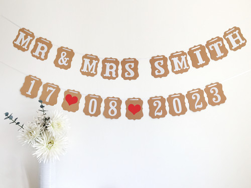Personalised banner bunting - personalised,