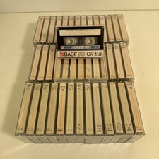 BASF RARE VINTAGE METAL 90 CASSETTE TAPES Cr-e-mk2 Used Good Condition