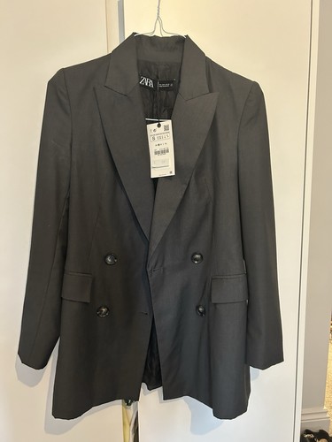 Zara charcoal blazer - zara, size