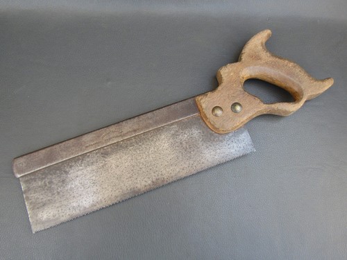 Vintage steel backed tenon - vintage,