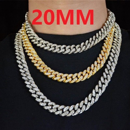 20mm bling men iced out - out, cuban