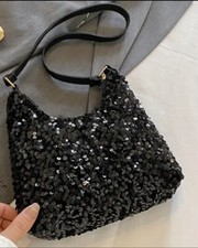 Ladies Sequin Handbag Evening Purse Sequins Shoulder Bag Clutch