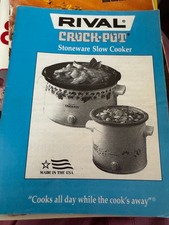 Vintage Rival Crock Pot Manual