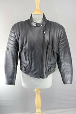 JTS BLACK LEATHER BIKER JACKET