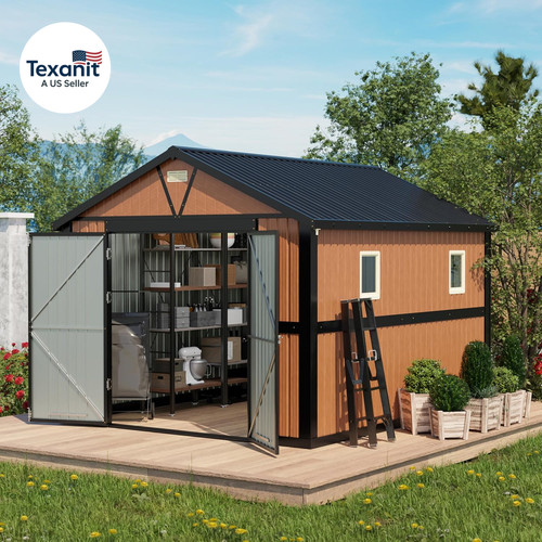 10x12 metal storage shed - metal,