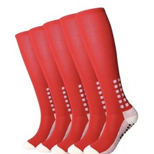 Red Football Grip Socks Size