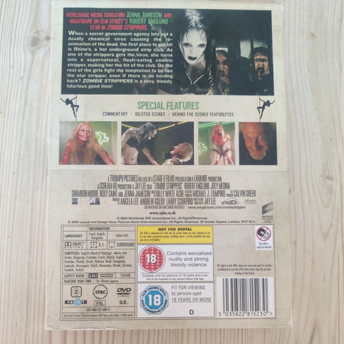 Dvd film zombie - film, strippers