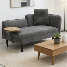 Modern Linen Fabric Chaise