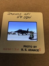 1985 SEPECAT Jaguar GR1 54SQN British Fighter Jet Kodachrome 35mm Slide#5