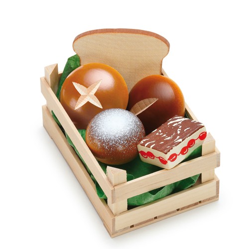 Wooden pretend role play - , food
