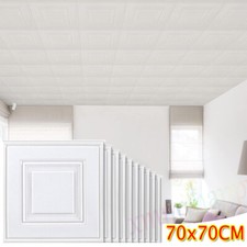 50PCS Large Drop Ceiling Tiles Wall Sticker.XPE Self-adhesive.Ceiling Foam Panel