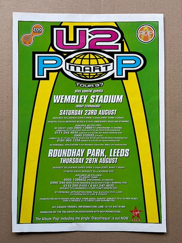 Pop mart tour 1997 - u2,