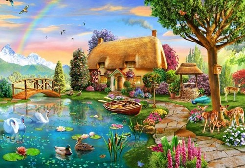 Bluebird puzzles lakeside - puzzles,