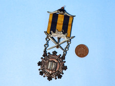 1923 RAOB Buffalo Crossed Swords Masonic Jewel GCKP A. Hawkins #SJ1