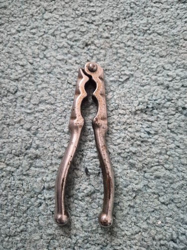 Vintage solid metal nut - vintage,