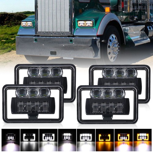 4pc 4x6 led headlights - led, hi/lo