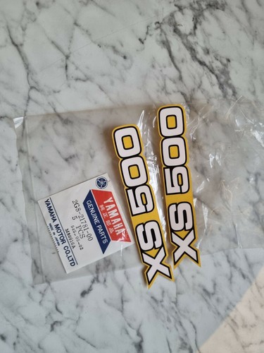 Yamaha xs500 side panal decals - xs500,