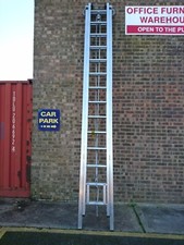 7mt Double extension Ladder. Ex Fire Service. Aluminium. Heavy Duty. Scaffolding