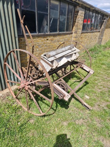 Antique seed drill garden - seed,