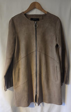 Zara Beige Faux Suede Jacket