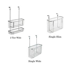 Over Door Hook Hanging Bathroom Shower Caddy Tidy Storage Rack Organizer Holder