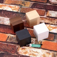 Wood cube digital alarm clock - cube,