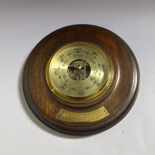 Vintage wall barometer - wall, wood