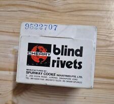 Cherry Pop Rivets Blind rivets Aluminium box of 500 Spurway Cooke 73AS 