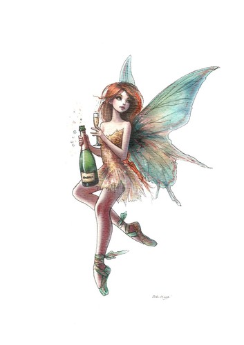 Fairy painting original - fairy,