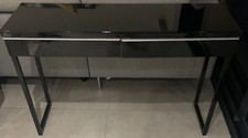 Ikea BESTA BURS Desk Combination Black High Gloss Finish