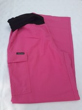 Cherokee Flexibles Workwear Scrub Trousers Size M Pink Pockets
