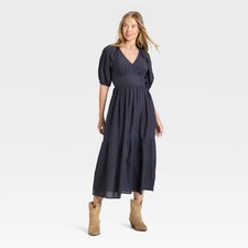 Women's Puff Elbow Sleeve Maxi