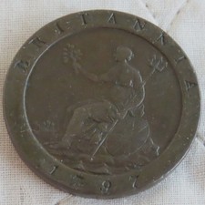 1797 COPPER CARTWHEEL PENNY-