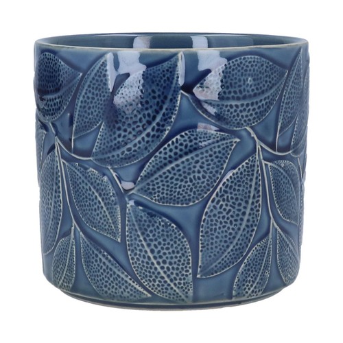 Navy blue plant pot - navy, x1