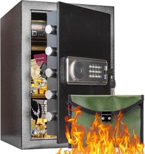 NEW BGHSCA 70L Waterproof Keypad Home Safe Box In Black -Z03