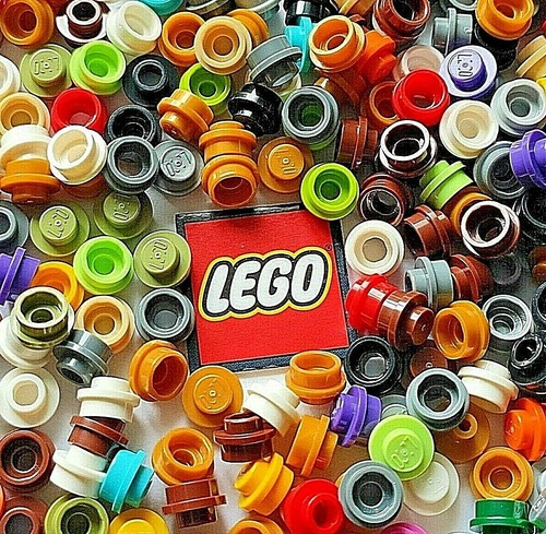 Lego 1x1 round plates studs - plates,