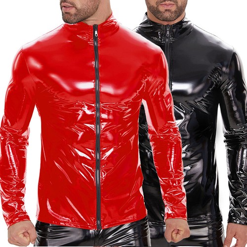 Men glossy pvc leather - glossy,
