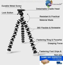 Large Flexible Gorilla Tripod For DSLR Camera Camcorder GoPro Smartphone