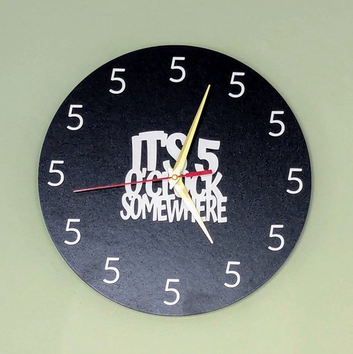 Clock somewhere - 5, o'clock