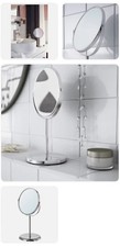 IKEA TRENSUM shaving mirror normal & magnifier 2 sided bathroom stainless steel