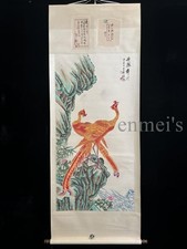 Japanese Hanging scroll Ancient Chinese Art Qing Dynasty Hand Drawing on Silk Zh