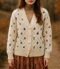 Zara Floral wool Embroidered