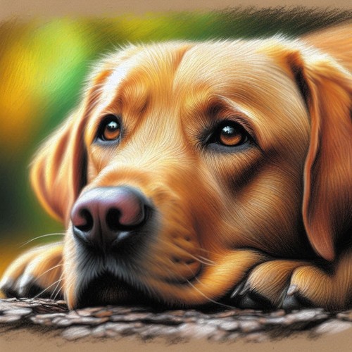 Golden labrador cross - golden,