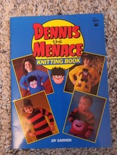 DENNIS THE MENACE Vintage Knitting Book including Dennis Toy by Joy Gammon.